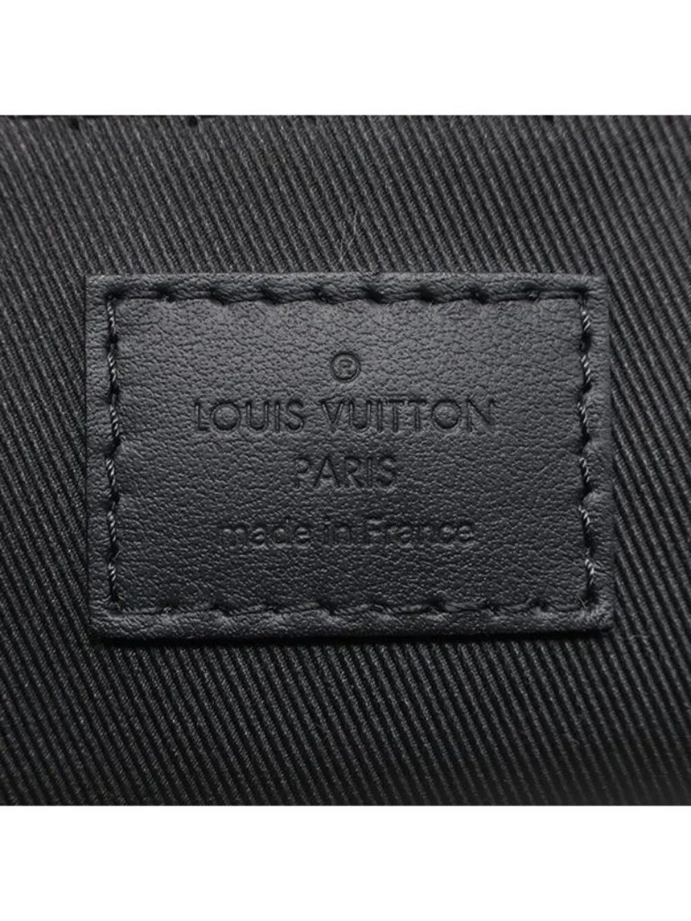 Louis Vuitton Shoulder Bag Trunk Leather Monogram Seal Black